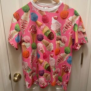 Ice cream print dress up T shirt (fits like US Medium)